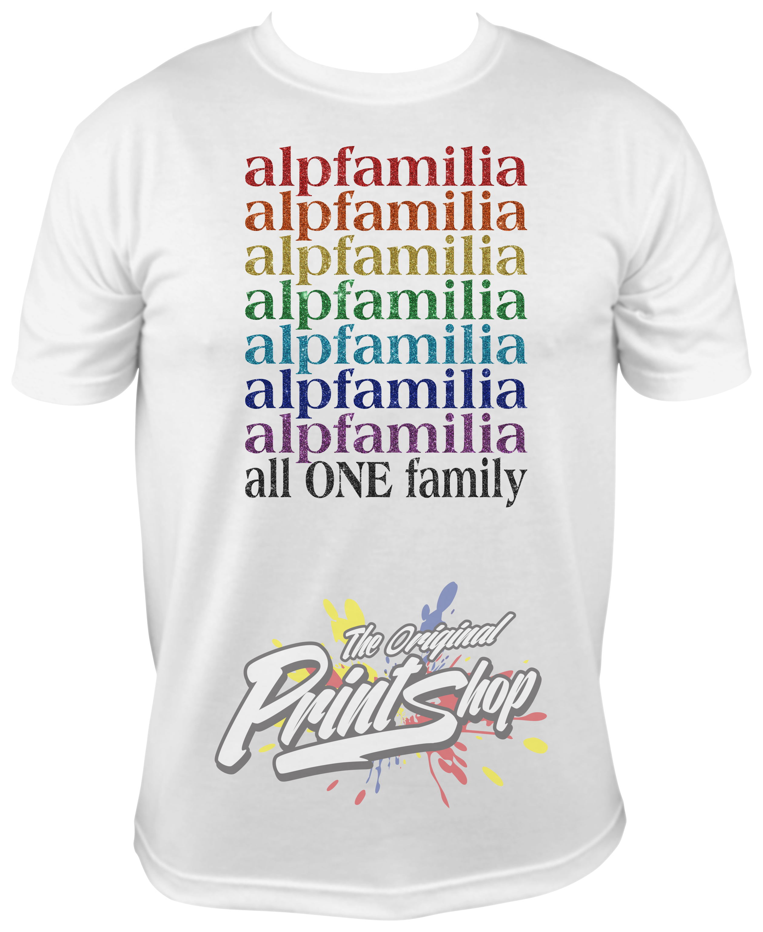 ALPFamilia Pride - all ONE family - GLITTER image 0