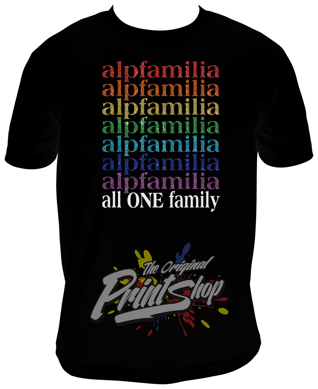 ALPFamilia Pride - all ONE family - GLITTER image 1