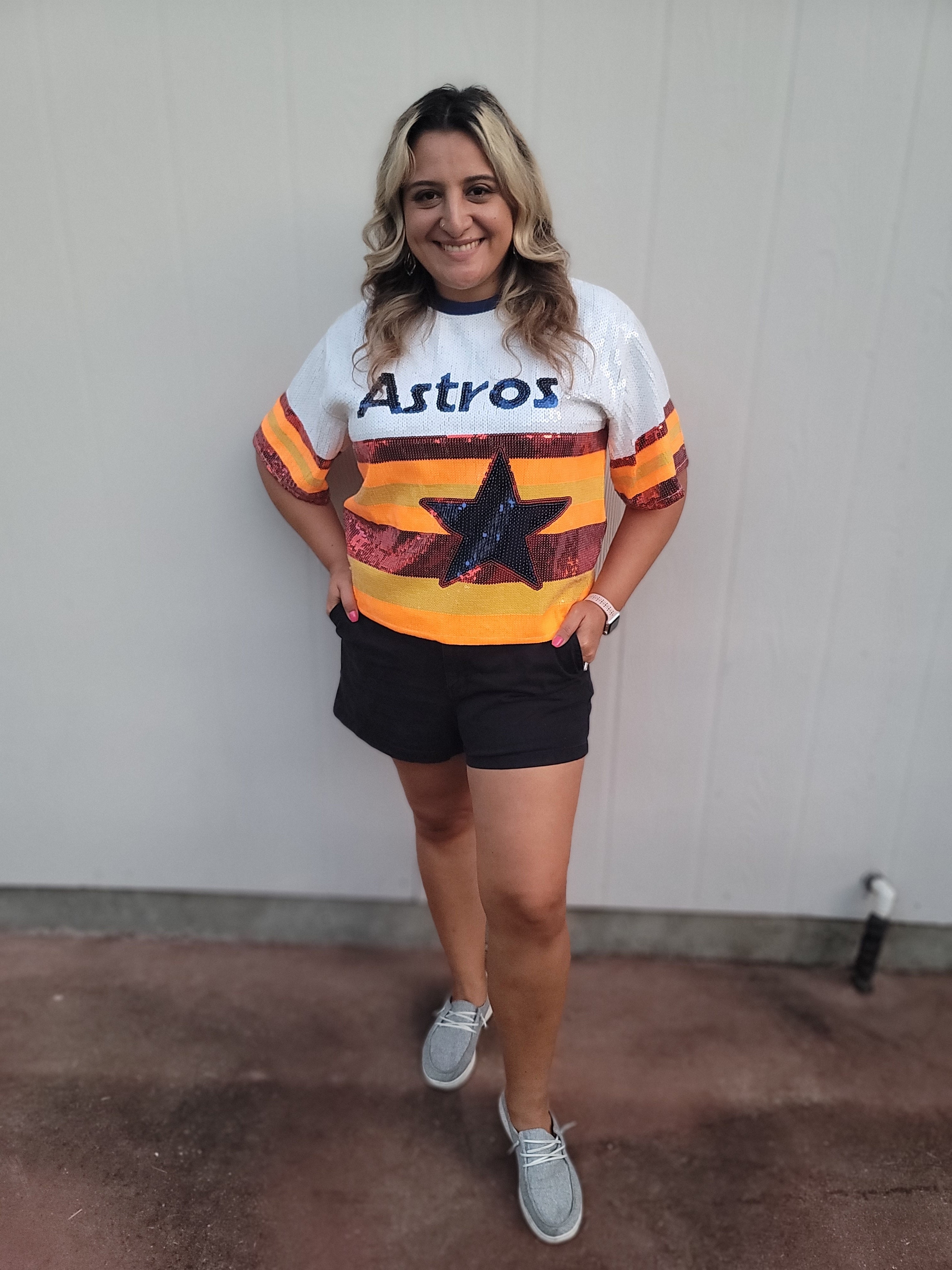 Houston Astros Sequined Rainbow Shirt image 4