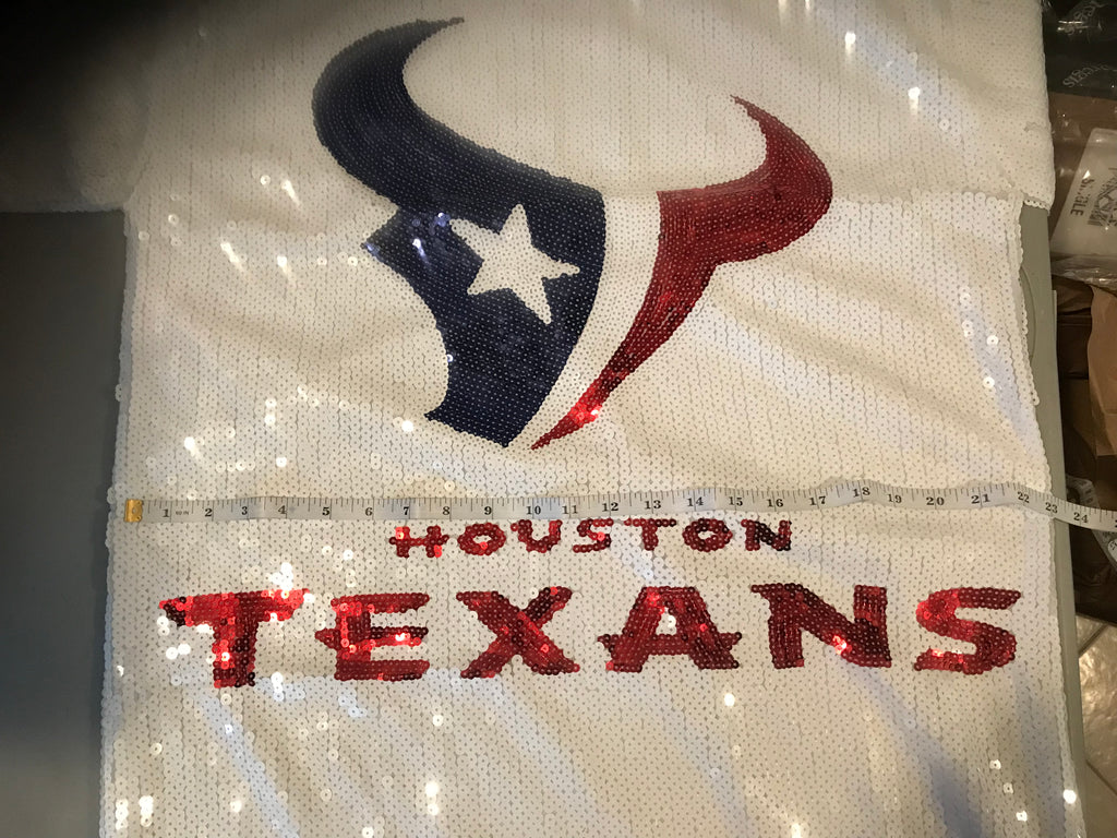 Houston Texans Sequined Liberty White Shirt with Logo image 3