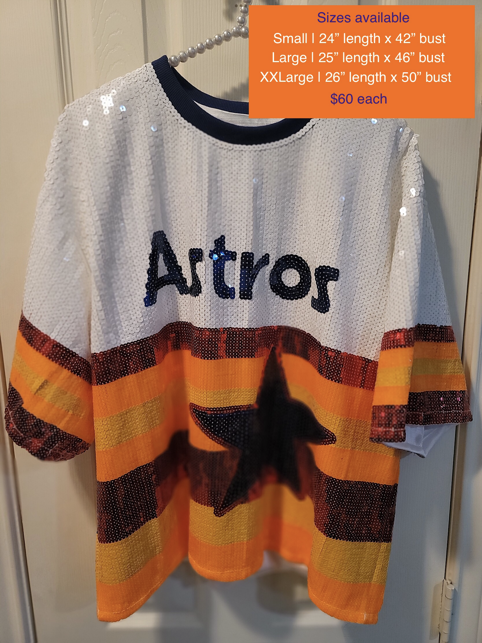 Houston Astros Sequined Rainbow Shirt image 0