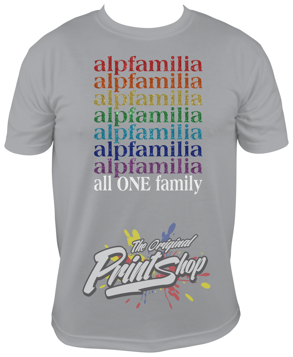 ALPFamilia Pride - all ONE family - GLITTER image 2