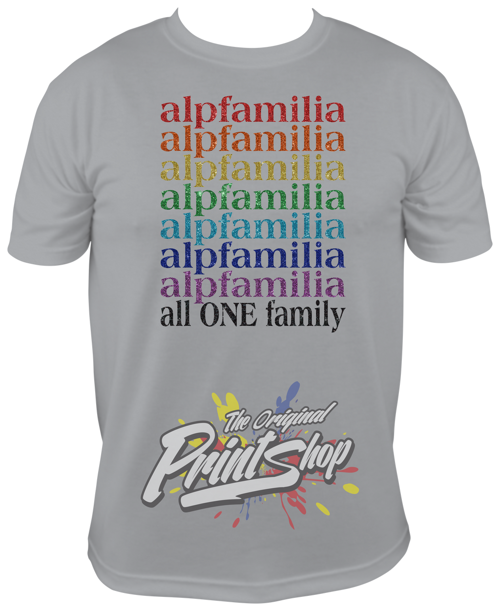 ALPFamilia Pride - all ONE family - GLITTER image 3