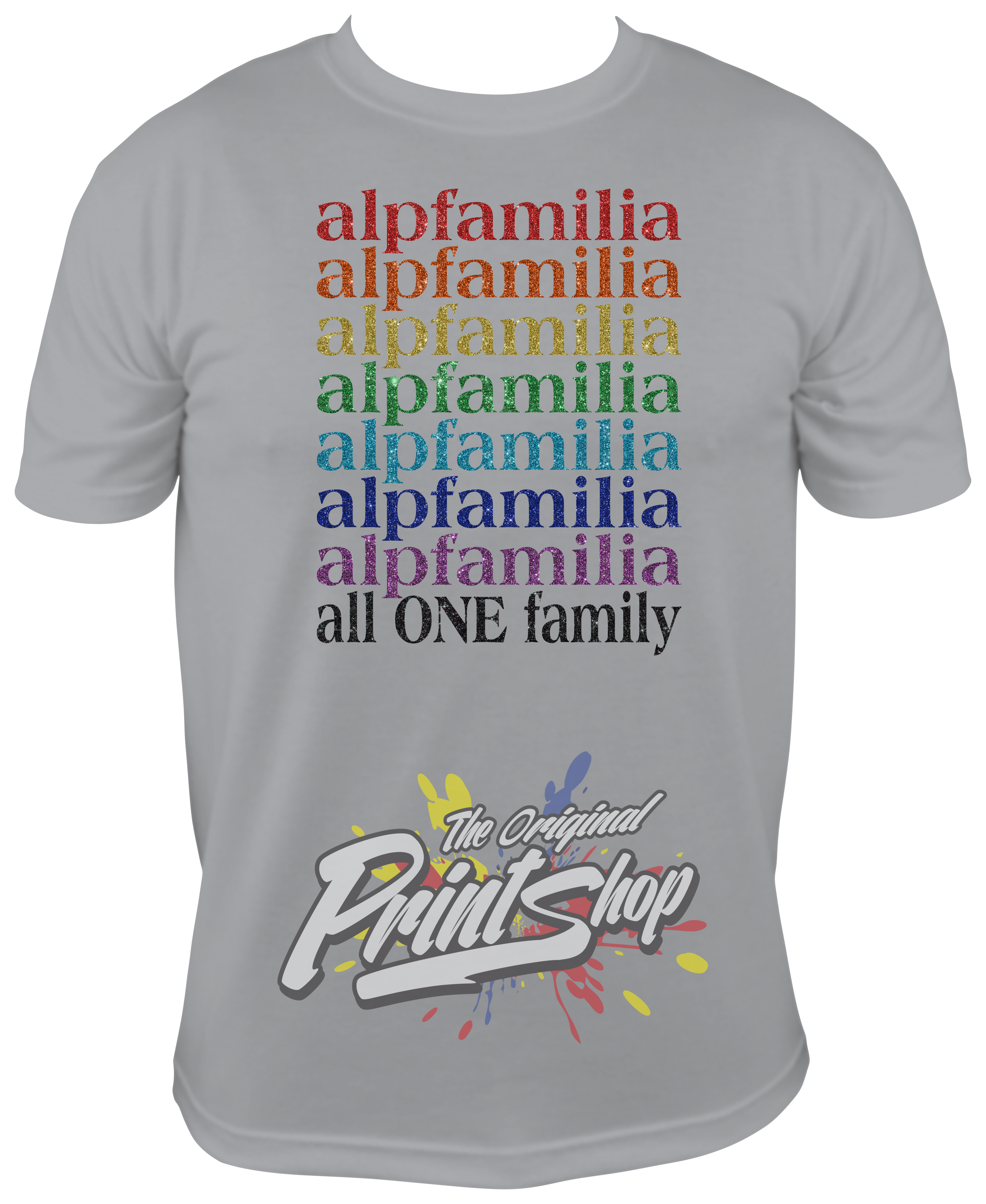 ALPFamilia Pride - all ONE family - GLITTER image 3