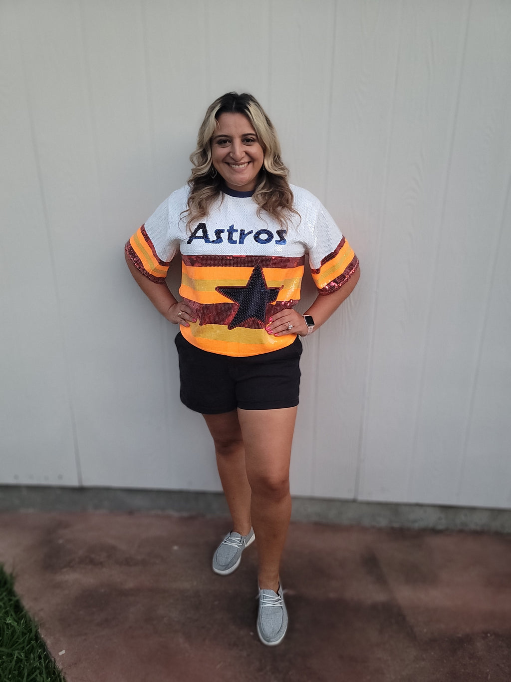 Houston Astros Sequined Rainbow Shirt image 2