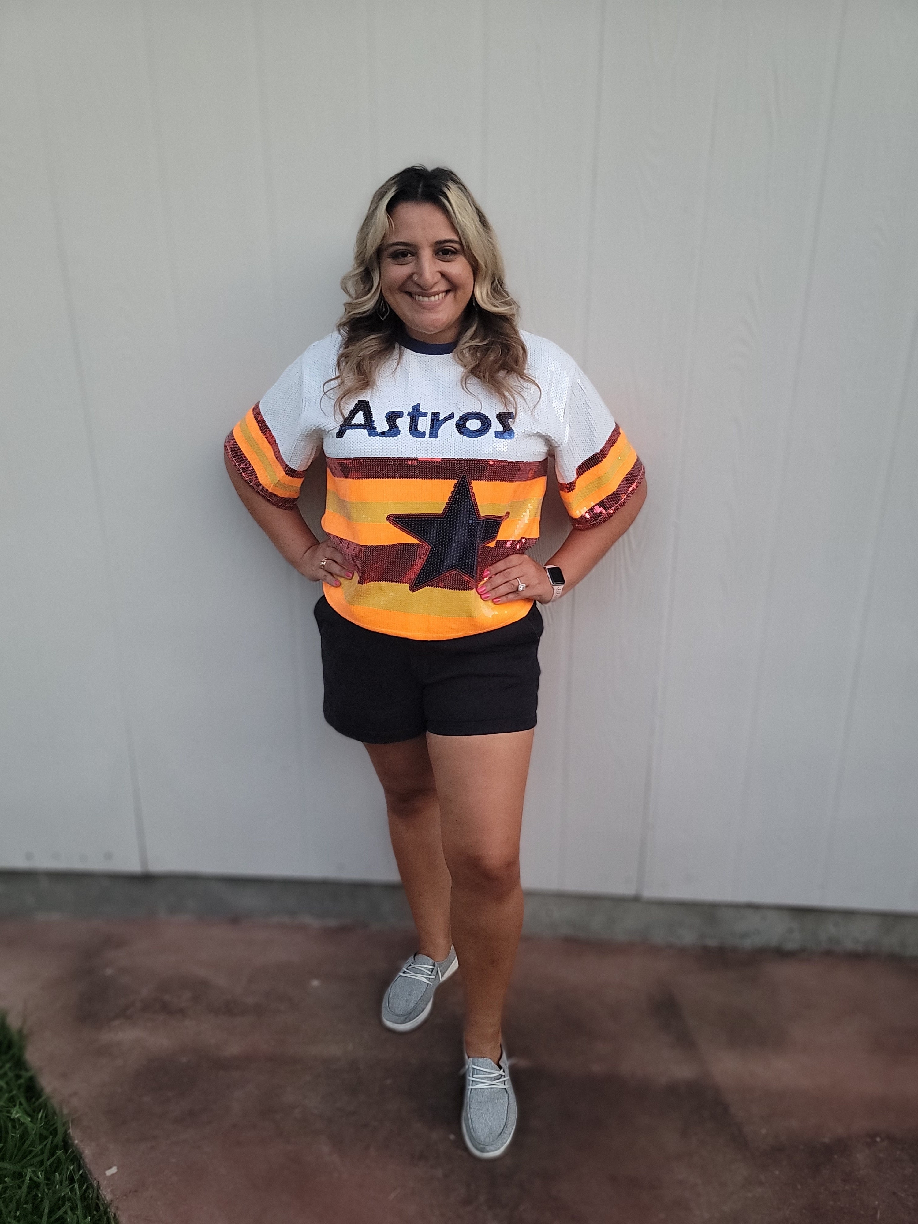 Houston Astros Sequined Rainbow Shirt image 2