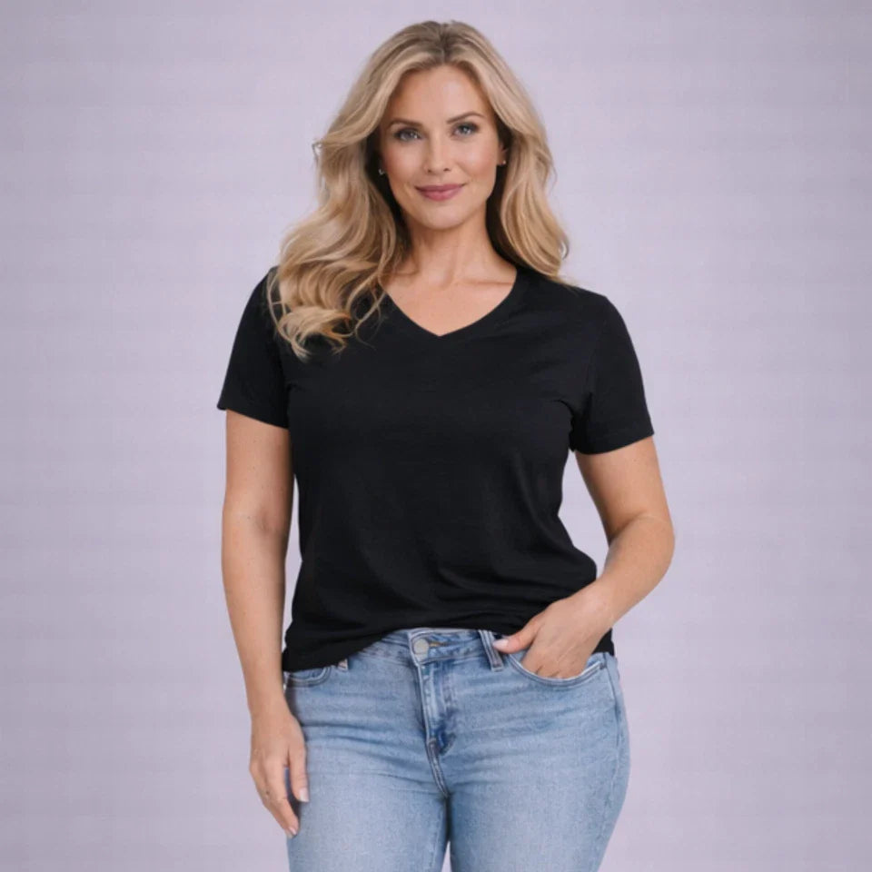 V-Neck Cotton Tee